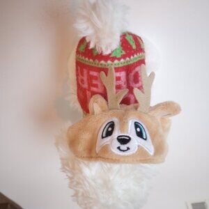 Justice Gigi the Poodle with a Reindeer Onesie Plush